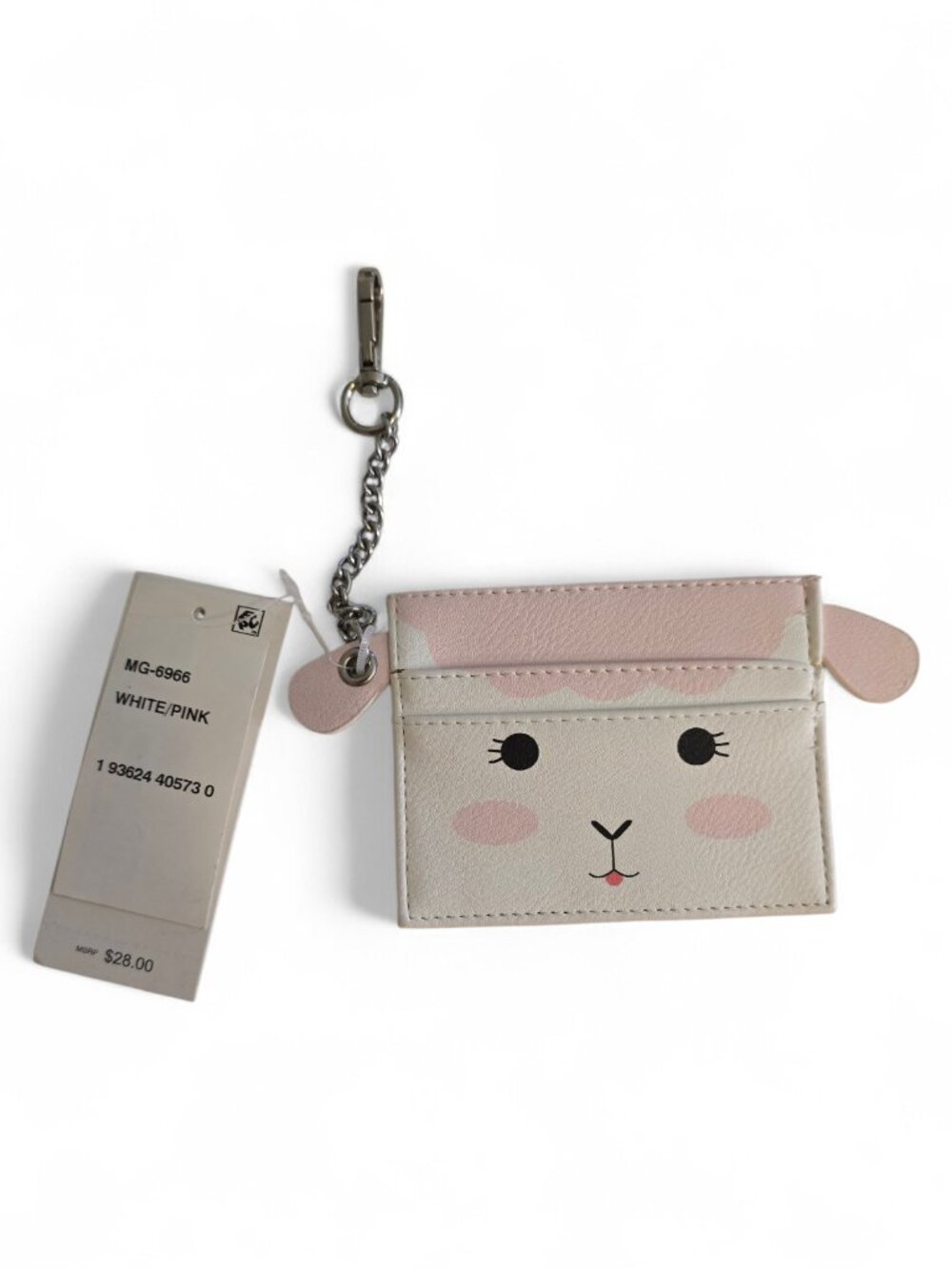 Madden Girl Animal Card Holder Keychain Wallet NWT Cute Lamb Tiger Coin Purse - Picture 2 of 10